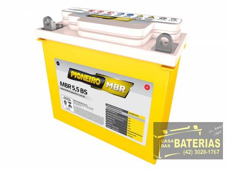  Bateria Pioneiro Moto 12v 5,5