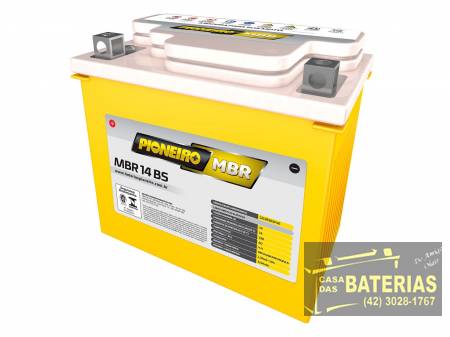  Bateria Pioneiro Moto 12v 14ah