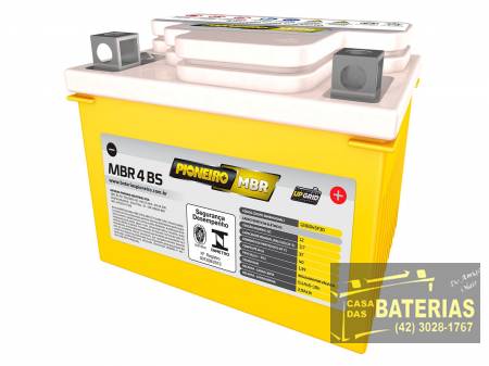  Bateria Pioneiro Moto 12v 4bs Honda Biz