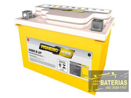  Bateria Pioneiro Moto 12v 8vp