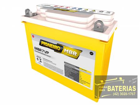  Bateria Pioneiro Moto 12v 7vp